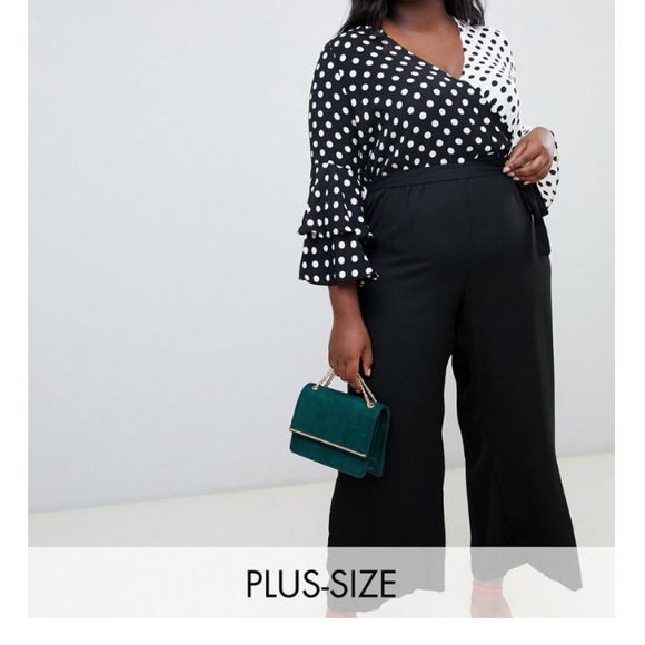 river island spot jumpsuit